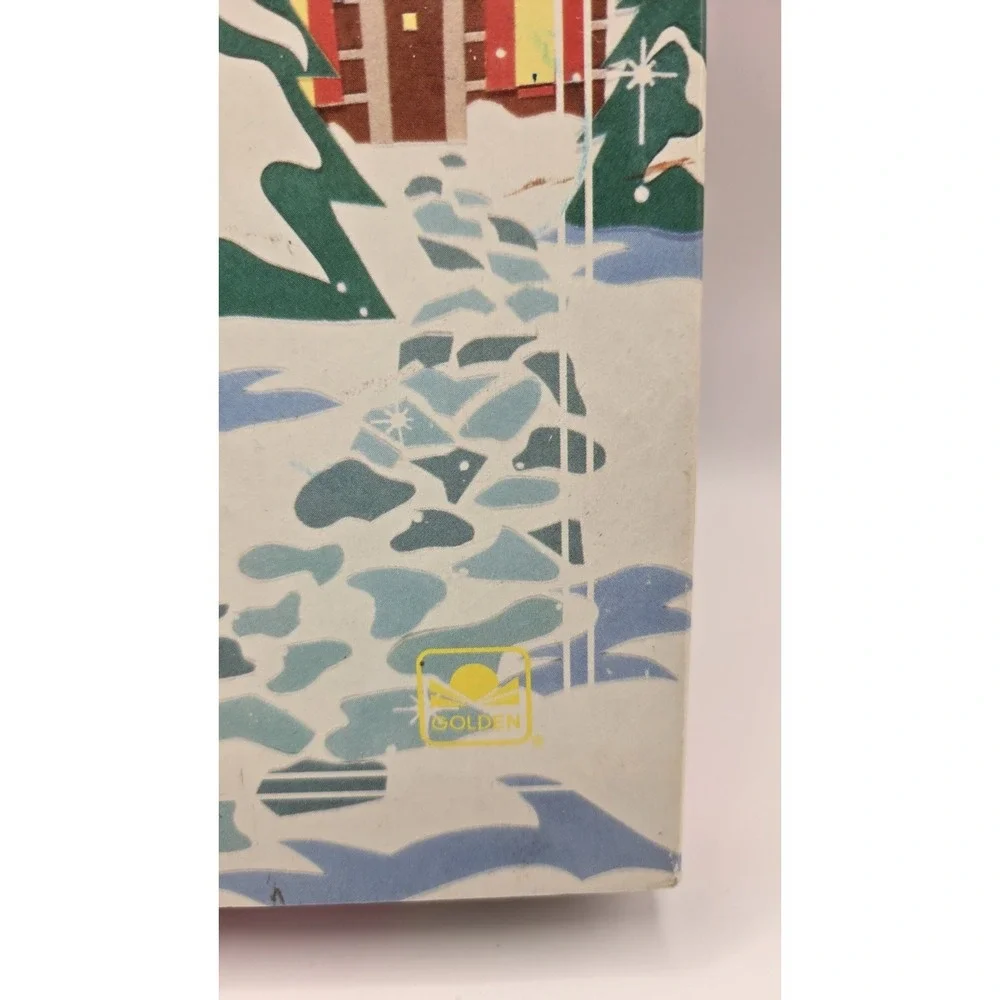 Vintage 1991 Barbie Ski Lodge 100 Piece Puzzle Golden 4096C-1 Complete Mattel